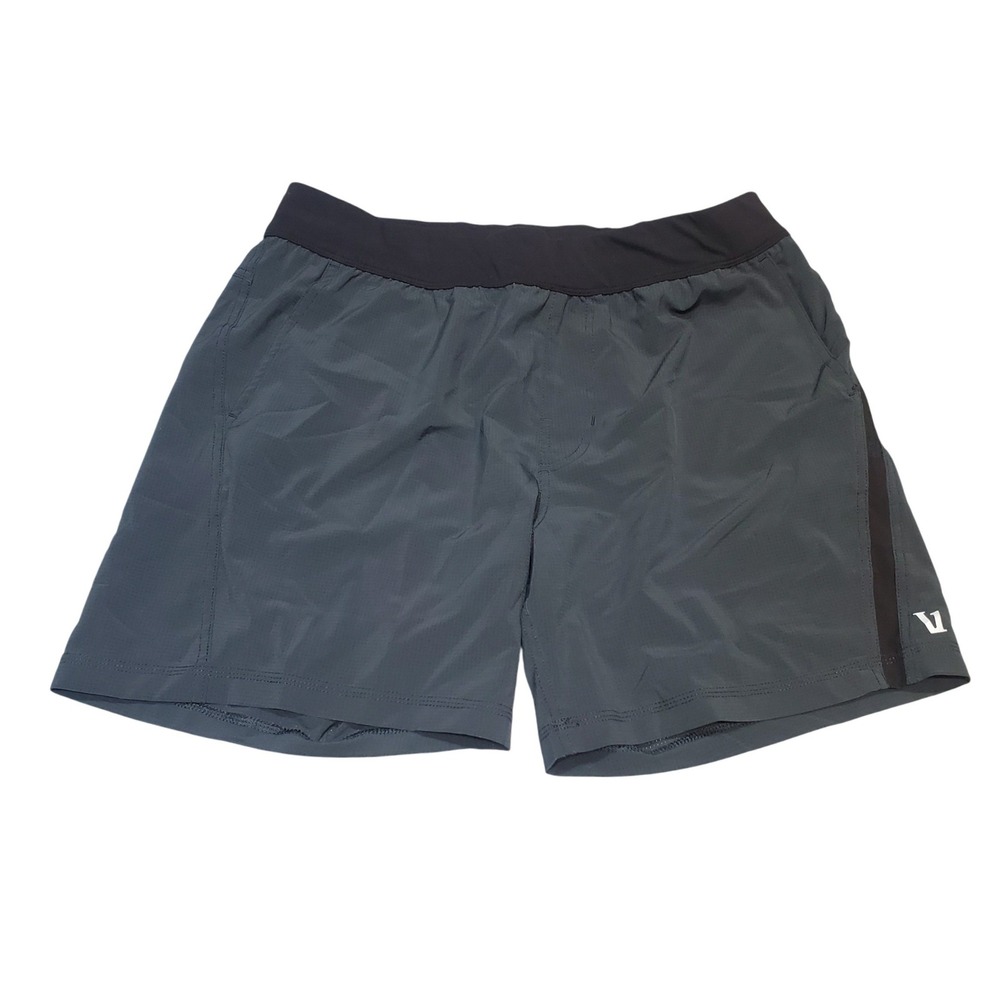 VUORI Draft Shorts Mens Large Charcoal Gray 6.5" Inseam Training Running V375‎